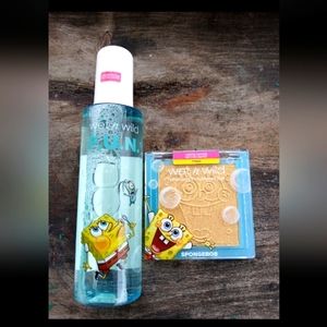 Wet n Wild x SpongeBob Makeup Set Duo Highlighter & Purifying Setting Spray